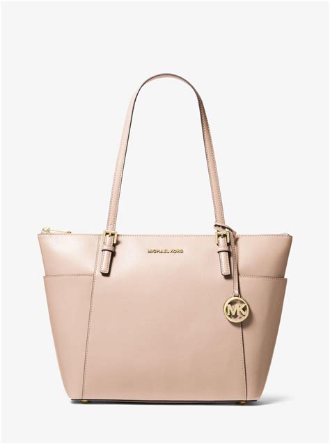 michael kors jet set large tote pink|michael kors jet set saffiano.